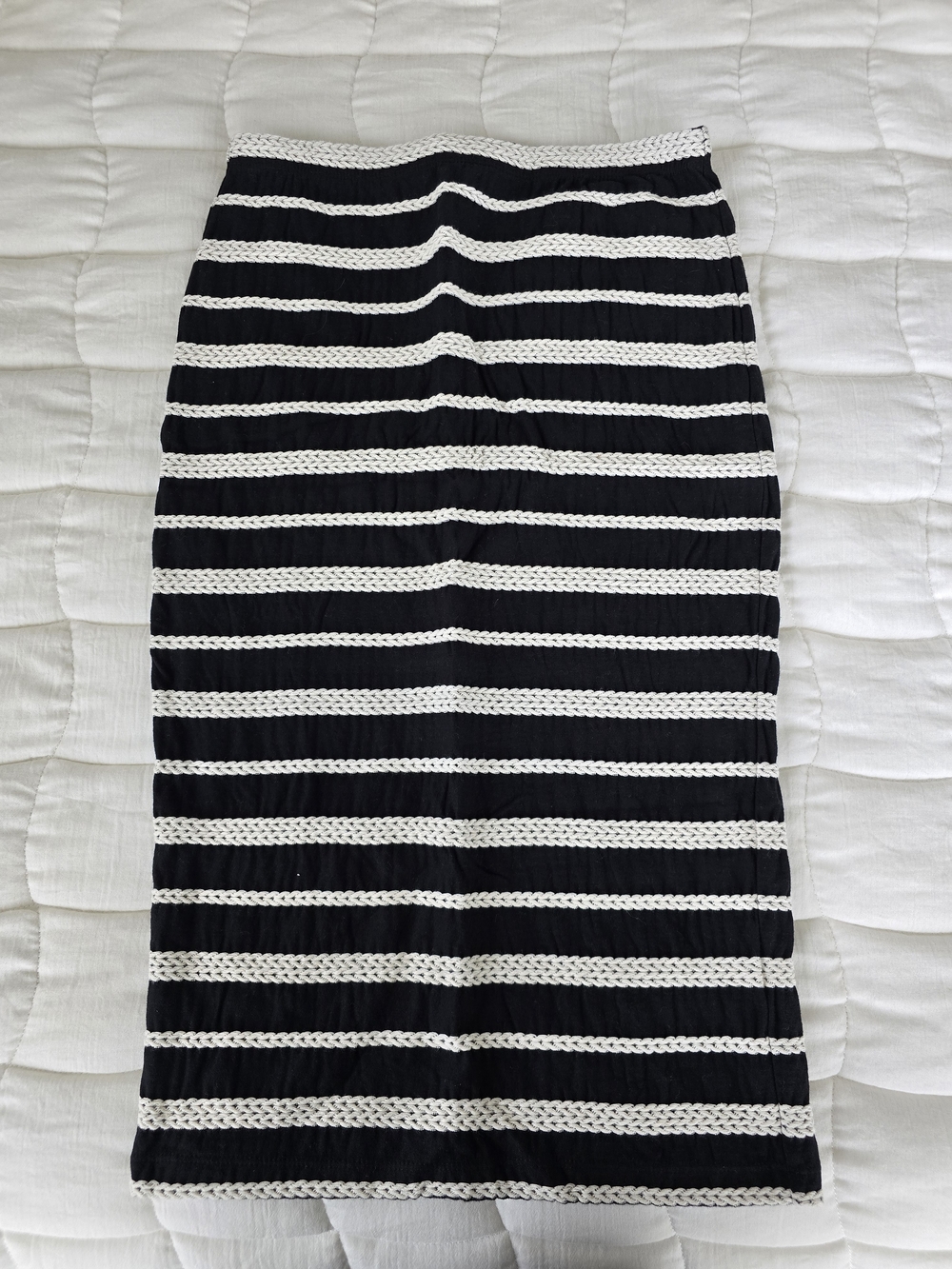 Womens Striped Pencil Skirt